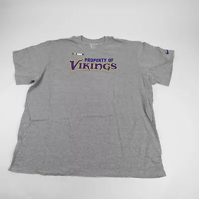 Minnesota Vikings Nike Dri-Fit Short Sleeve Shirt Men's Gray New • $25.02