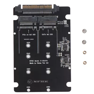 SATA M.2 SSD To 2.5“ SATA NVMe M.2 NGFF SSD To SFF-8639 Adapter ConverterB*$m • $17.10