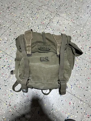 Vintage 1951 Korean War Era M-45 Combat Field Pack Backpack Rucksack US Military • $35