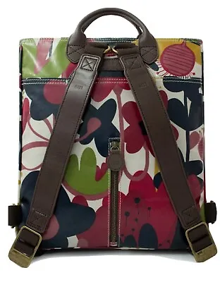£90 • Buy Oversized, Back Pack, Oil Cloth, With Adjustable Straps, Wild Floral Colour