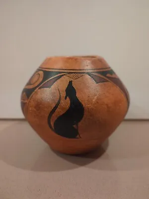 R. Galvan Mexican Pottery Vase 5.5 T Hand Painted Signed By Artist • $18.95