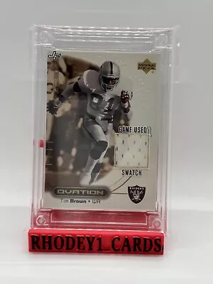 2023 Jersey Fusion Tim Brown Game Used 1999 Oakland Raider Jersey Swatches 8/10 • $20