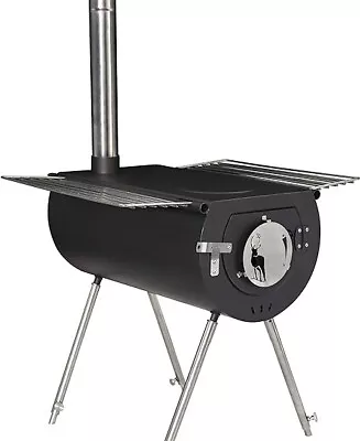 US Stove Caribou Portable Camp Stove - 14 Inch CCS14 - Wood Fuel Type • $94.99
