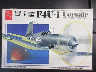 Vintage Amt 1/48 Chance Vought F4u-1 Corsair   #t640 • $9.95