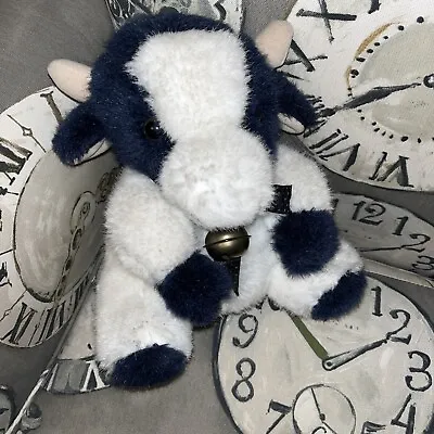 Play Makers Black White Cow Soft Toy Plush  • £4