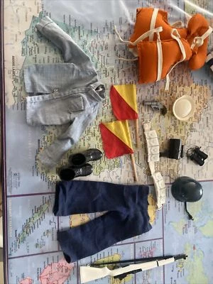 £69 • Buy Vintage Action Man Palitoy Hasbro Original Navy Attack 1966 Uniform Accessories