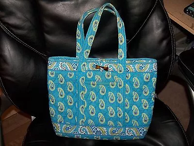 Vera Bradley Little Toggle Tote Bermuda Blue Retired Euc  • $29.60