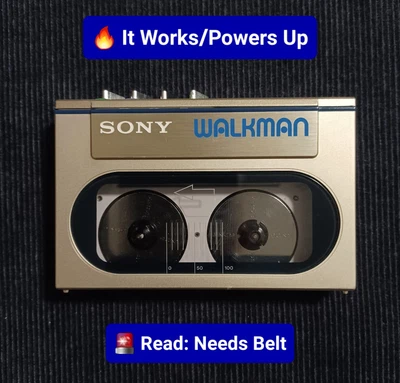 $222.22 • Buy 🔥 IT WORKS!🔥 SONY WALKMAN WM-10 Portable Stereo Cassette Player 🚨 NEW INFO 📢