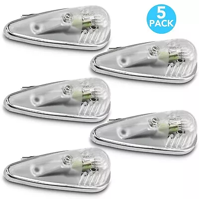 5x Clear Teardrop Sealed Top Clearance Cab Marker Roof Running Lights Kit Utilit • $19.99