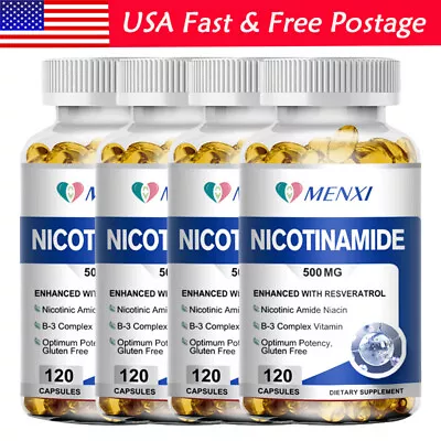 Nicotinamide 500mg Vitamin B3 Supplement - Energy Support Skin Health By MENXI • $13.20