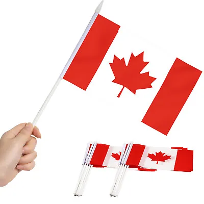 Anley Canada Mini Flag 12 Pack Hand Held Small Miniature Canadian Flags On Stick • $6.95