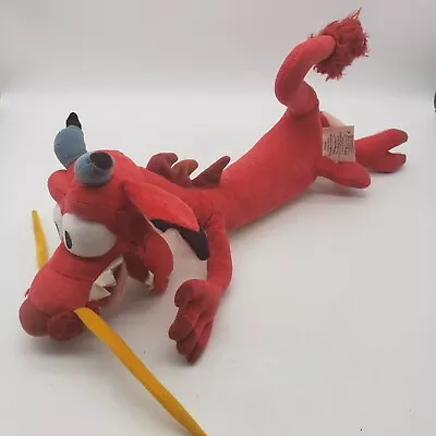 Disney Store Mulan Mushu Dragon Plush 15  Stuffed Animal Toy • $14.99