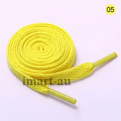 Athletic Shoelaces Colorful Coloured  Flat Round Bootlace Sneaker Shoe Laces • $2.85