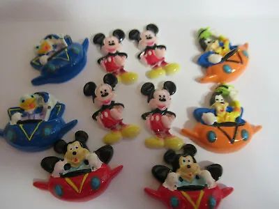 $10.36 • Buy Mickey Mouse Duck Goofy  Flatback Cabochon Lot DIY Bow Decoden For Crafting NEW