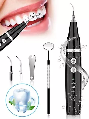 Ultrasonic Tooth Cleaner - Plaque Remover For Teeth Remove Teeth Stain Tarter Pl • $47.09