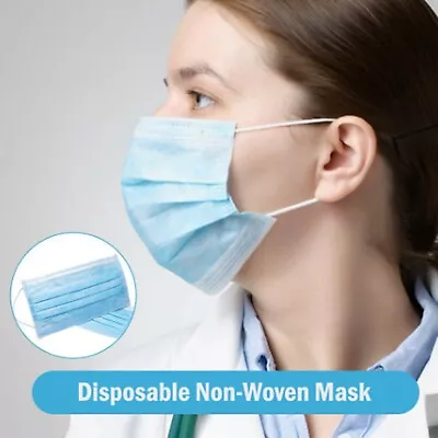 Face Mask Protective 3 Layer Mouth Masks Anti Bacterial Filter • $14.99