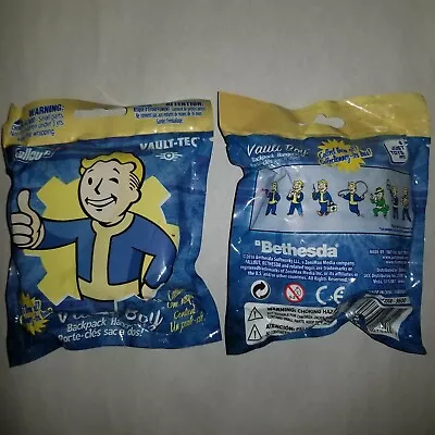 Fallout 4 Vault-Tec Vault Boy Backpack Hangers - Blind Bags - Lot Of 2 • £5.79