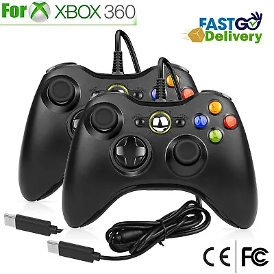 2PCS Wired Game Controller Gamepad For Xbox 360 Console Joypad Windows 10 8 Pc • $17.99