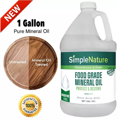 Food Grade Mineral Oil 1 Gallon (128oz) For Cutting Boards And Butcher Block New • $38.56