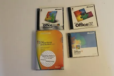 Lot Microsoft Office 2007 (Student) XP Standard 2000 Professional 97 Pro • $29