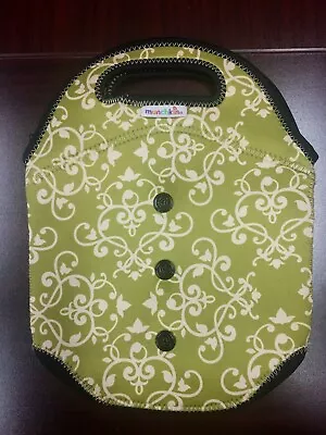 Munchkin Snappy Bottle Tote Neoprene Green Baby Drink Carrier Cooler Holder Bag • $5.99