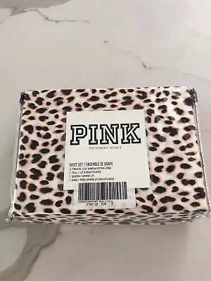 PINK Victoria's Secret Leopard Twin XL 3 Pc Sheet Set • $128