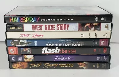 Dancing DVD Lot Of 7 Different Movies Footloose Flash Dance Dirty Dancing  • $14.95