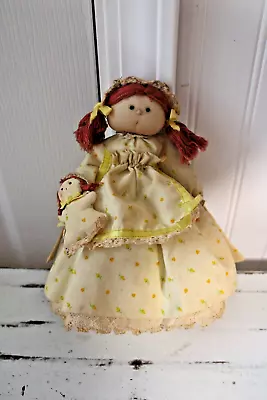 Vintage 1984 APPLE CHEEKS FABRIC DOLL Miss Laura Lodi 8  • $7.99