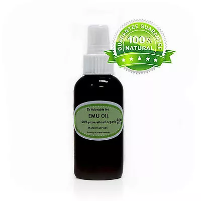 ORGANIC AUSTRALIAN EMU OIL 100% PURE FRESH NATURAL REFINED  Dropper/sprayer/cap  • $22.99