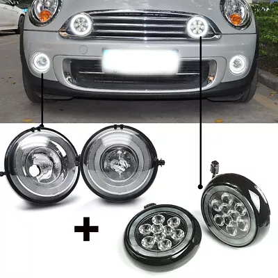 For MINI Cooper R55 R58 LED Rally Daytime Running Light&Fog Light With Halo Ring • $272.99