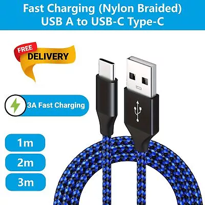 Samsung Galaxy S8 S22 S21 S20 S10 S9 Fast Charger USB-C Type C Charging Cable • £2.49