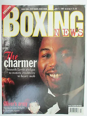 Boxing News 11 July 1997 Lewis Collins Hammer Brain Carr Dean Francis Oliver • £4