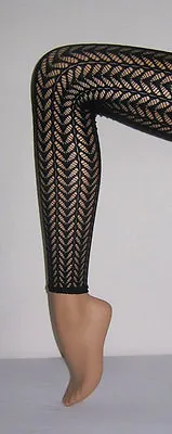 Footless Patterned Tights 8 Colours Quality Hosiery Aussie Seller • £9.27