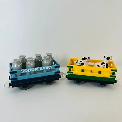 Thomas & Friends TrackMaster Farmer McColl's Farm Cargo Train Car Cows And Milk • $24.75