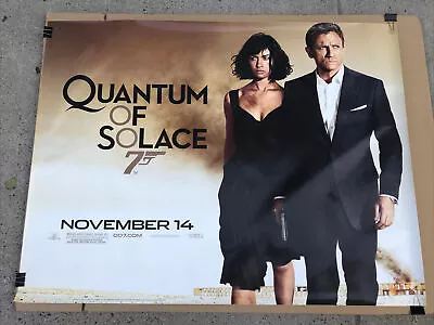 “Quantum Of Solace” Flexcon Peel Adh Vinyl Movie Poster 46”x60” James Bond 007 • $99.99