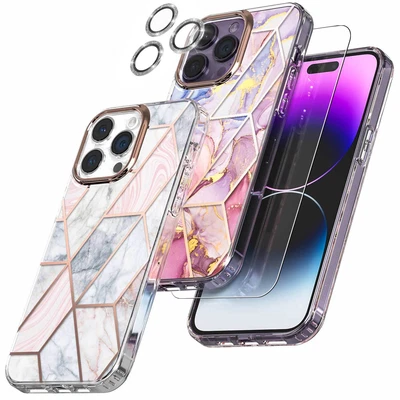 $10.95 • Buy Fr IPhone 14 Plus 13 12 11 Pro XS Max XR Case Clear Marble Shockproof Slim Cover