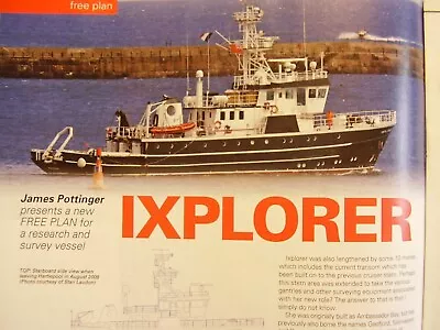 Original Model Boat Plan 2014 Ixplorer Research & Survey Vessel Scale 1:50 • $12.62