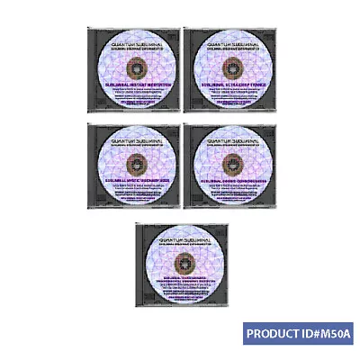 5 Cd Subliminal Meditation- Brain Wave Mind Training Brainwave Meditational Aid • $44.99