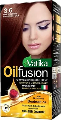 Vatika Oil Fusion Grey Coverage Coloring Kit 108ml Free Shipping World Wide • $20.49