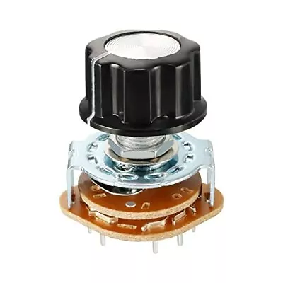 Rebower Band Selector Rotary Switch W Knob2P5T 2 Pole 5 Position 1 Deck For R... • $15.36