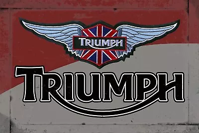 Triumph Motorcycles Rustic Vintage Sign Style Poster • $12.50