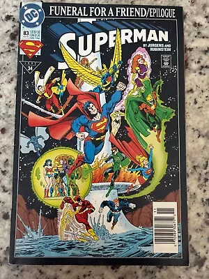 Superman #83 Vol. 2 (DC 1993) Funeral For A Friend Epilogue Vf • $2.35