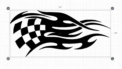 Harley-Davidson Flame STENCIL (VINYL) For Airbrushing Sign Logo 16.2x7.5 Inch • $20