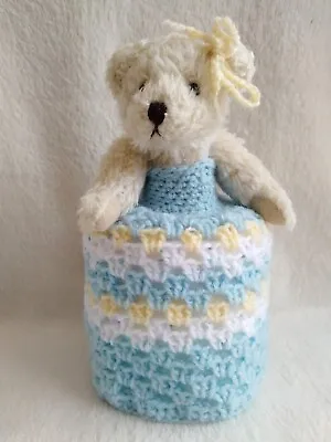 £7.99 • Buy Crocheted Toilet Roll Teddy Cover