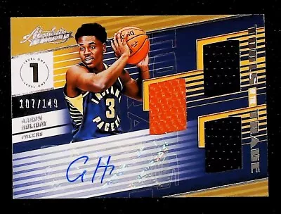 2018-19 Aaron Holiday Absolute Memorabilia #T3-AHD Tools Of The Trade AUTO /149 • $12.99