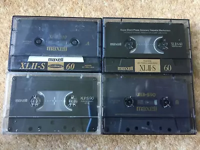 MAXELL XL II-S - 2 X 90 2 X 60Minute Quality CrO2 Audio Cassette. Bundle X4 • £5.50