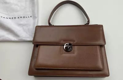 TANNER KROLLE Kelly Bag In Brown Calf Leather • £125