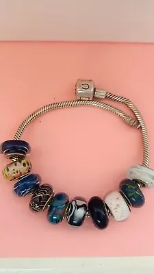 Genuine Chamilia Bracelet Murano Glass Charms - Various Colours  #W31 • £8.99