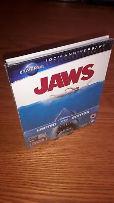 JAWS Bluray Limited Edition Digibook Rare OOP Discontinued UK Vrsn Region B Free • £44.99