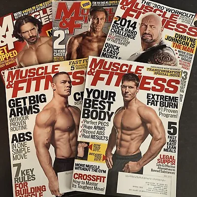 2014 • Muscle And Fitness Magazine •  Lot Of 5 • John Cena•   #MUSF-57 • $29.99